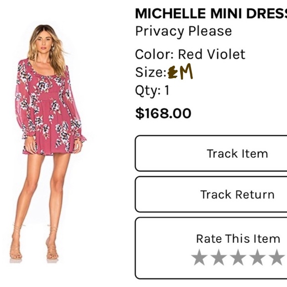 Revolve Privacy Please Dress - Floral - Size M - Picture 7 of 7